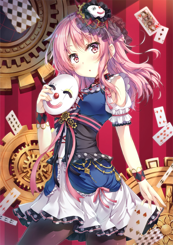 This is a pixiv picture whose title is 彩ちゃん × からくりピエロ.