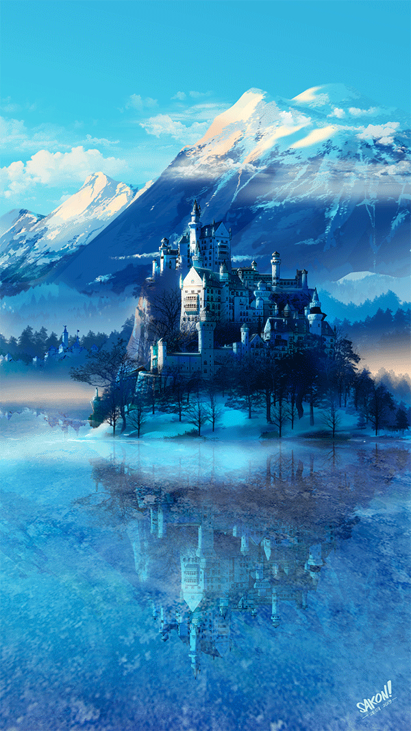 This is a pixiv picture whose title is Lonely Castle.
