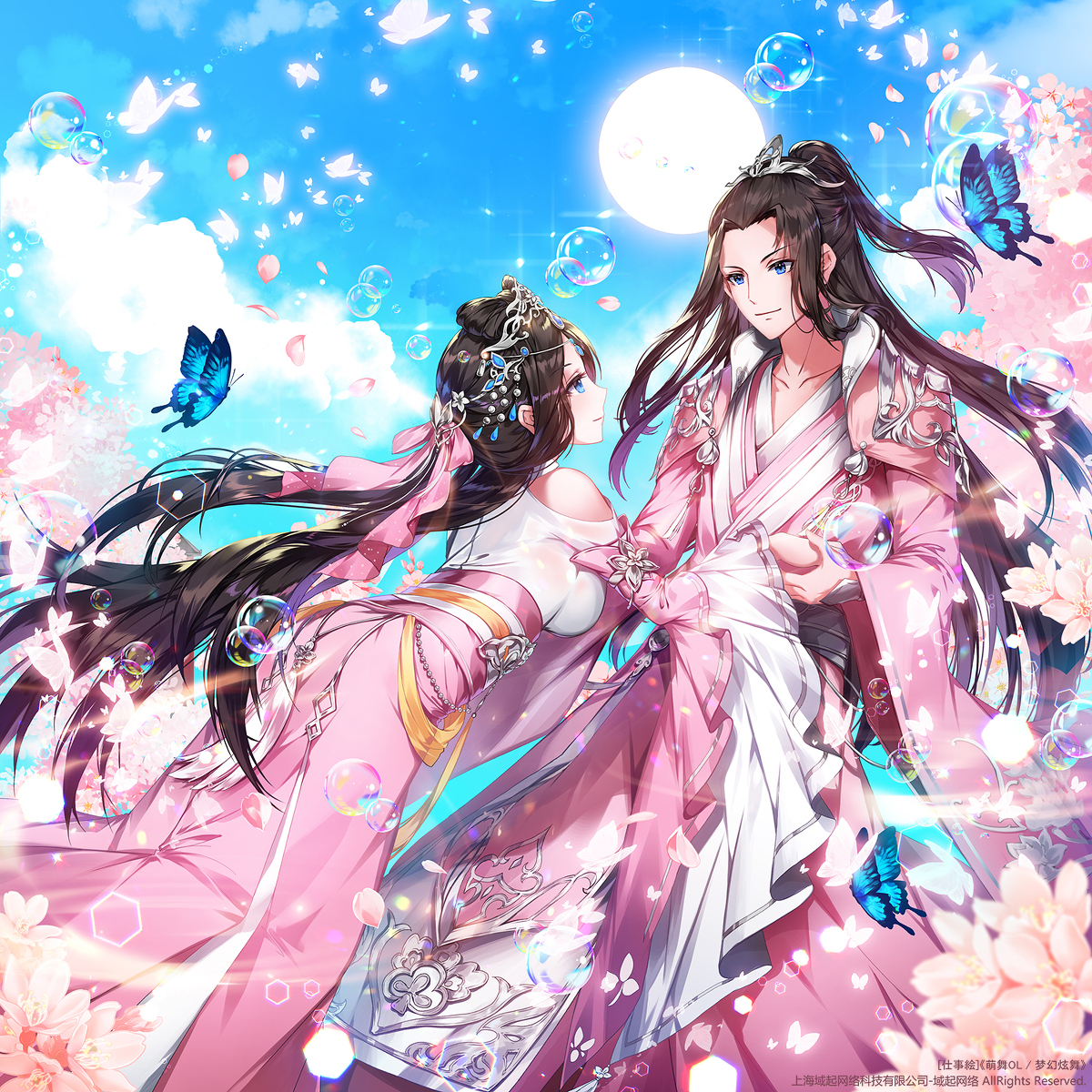 This is a pixiv picture whose title is [仕事絵]スタードリーム(萌舞OL / 梦幻炫舞)七夕.