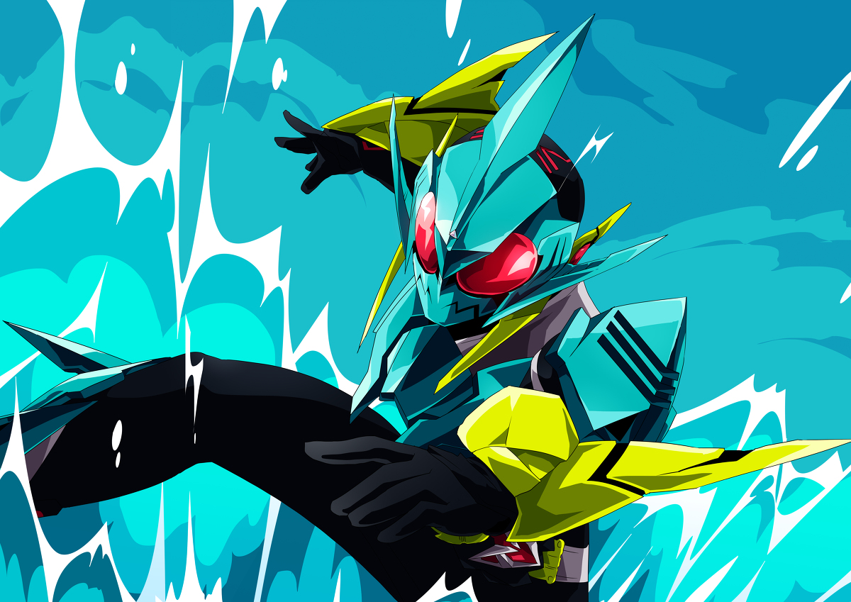 This is a pixiv picture whose title is ゼロワン バイティングシャーク.