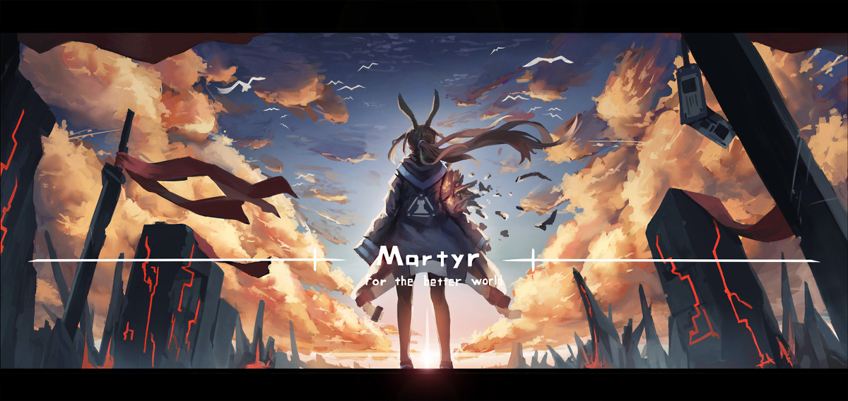 This is a pixiv picture whose title is Martyr.