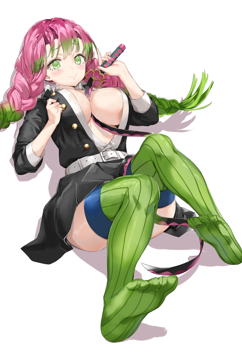 This is a pixiv picture whose title is 甘露寺蜜璃.