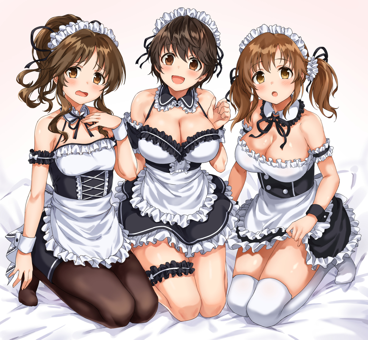 This is a pixiv picture whose title is Passion Maids♥.