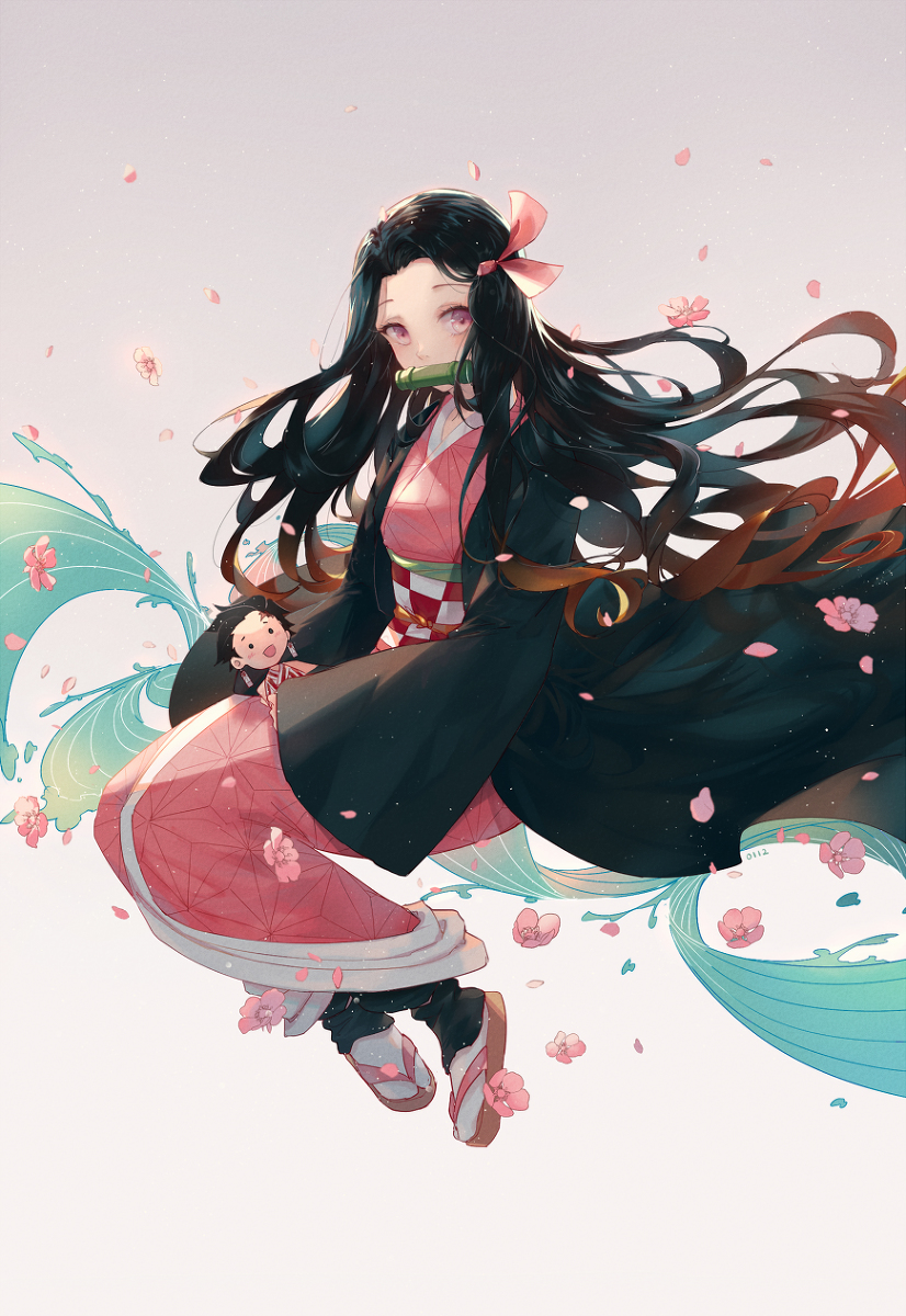 This is a pixiv picture whose title is nezuko.