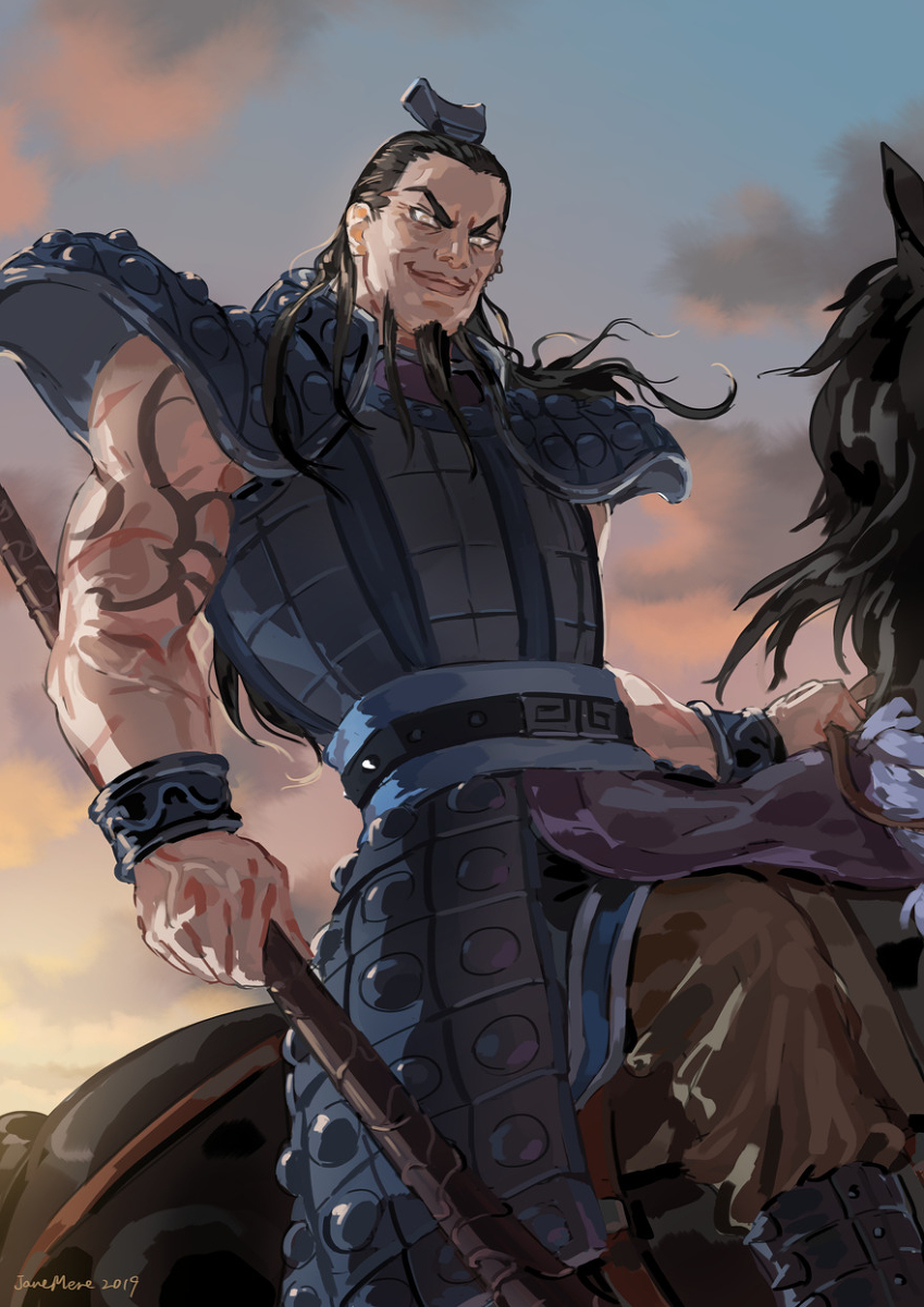 This is a pixiv picture whose title is 王騎.