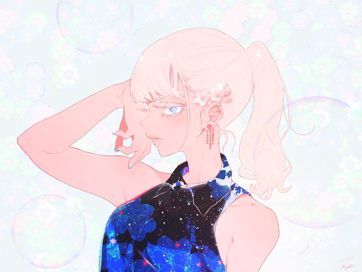 This is a pixiv picture whose title is X.