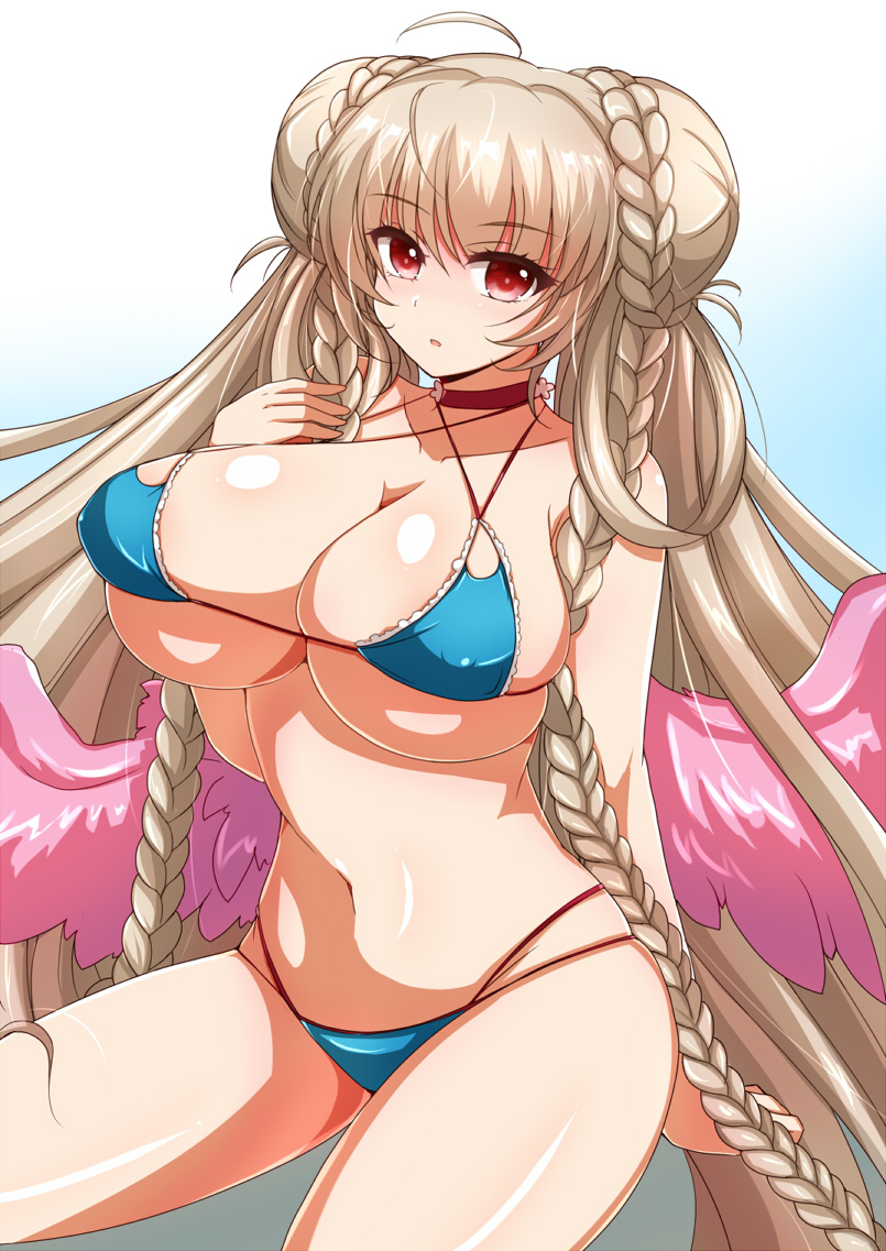 This is a pixiv picture whose title is 水着フォーミダブルちゃん.