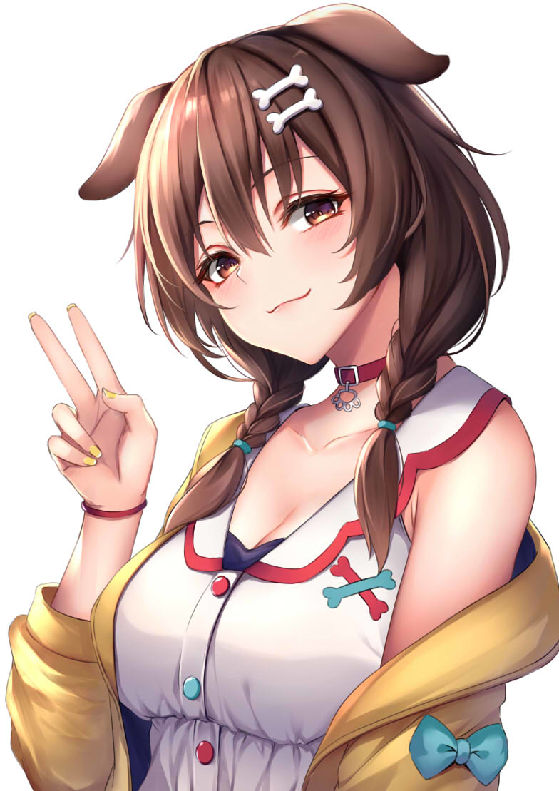 This is a pixiv picture whose title is 戌神ころね.
