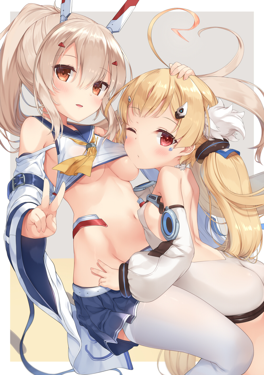 This is a pixiv picture whose title is アズールレーン２周年おめでとう！.