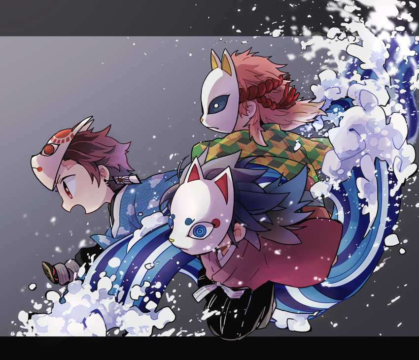 This is a pixiv picture whose title is 鬼滅LOG②.