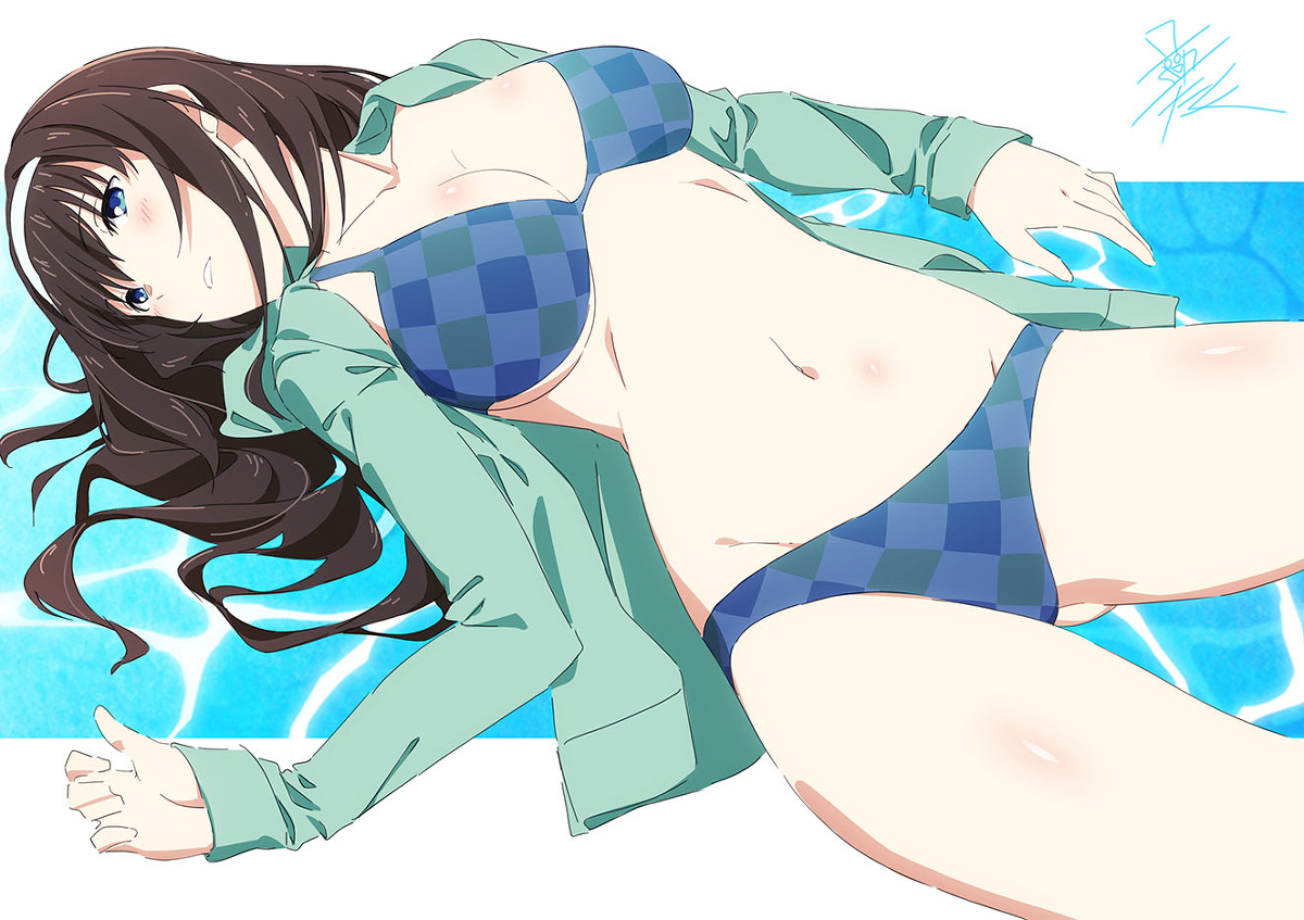 This is a pixiv picture whose title is 鷺沢文香さん.