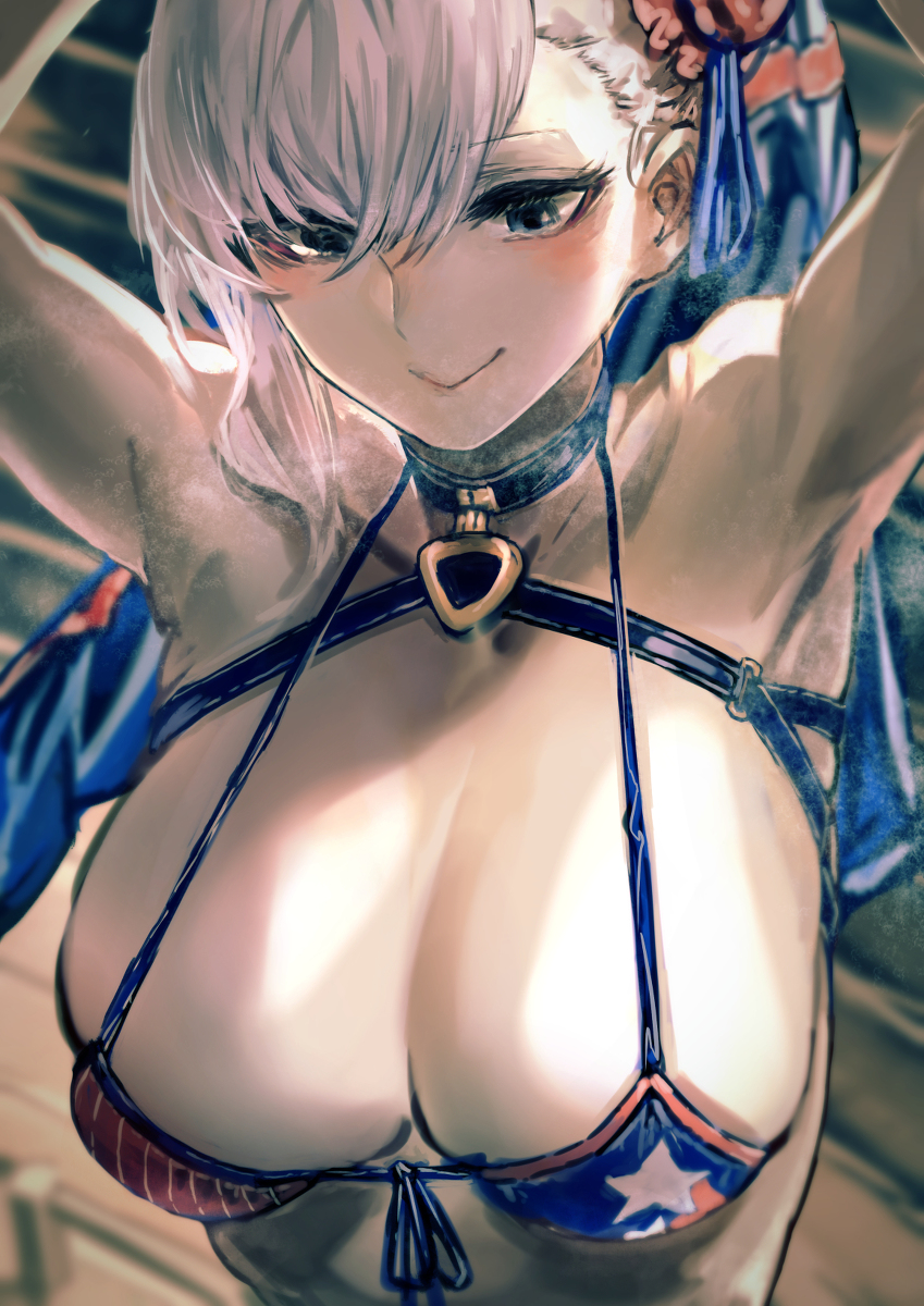 This is a pixiv picture whose title is 水着武蔵ちゃん.