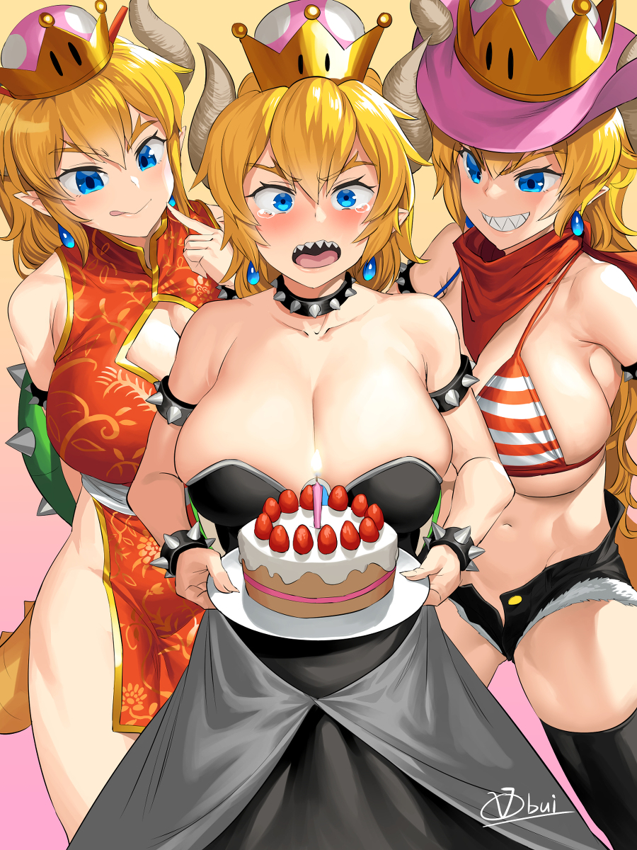 This is a pixiv picture whose title is クッパ姫ちゃんお誕生日.