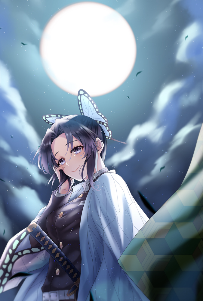 This is a pixiv picture whose title is 「月が綺麗ですね」.