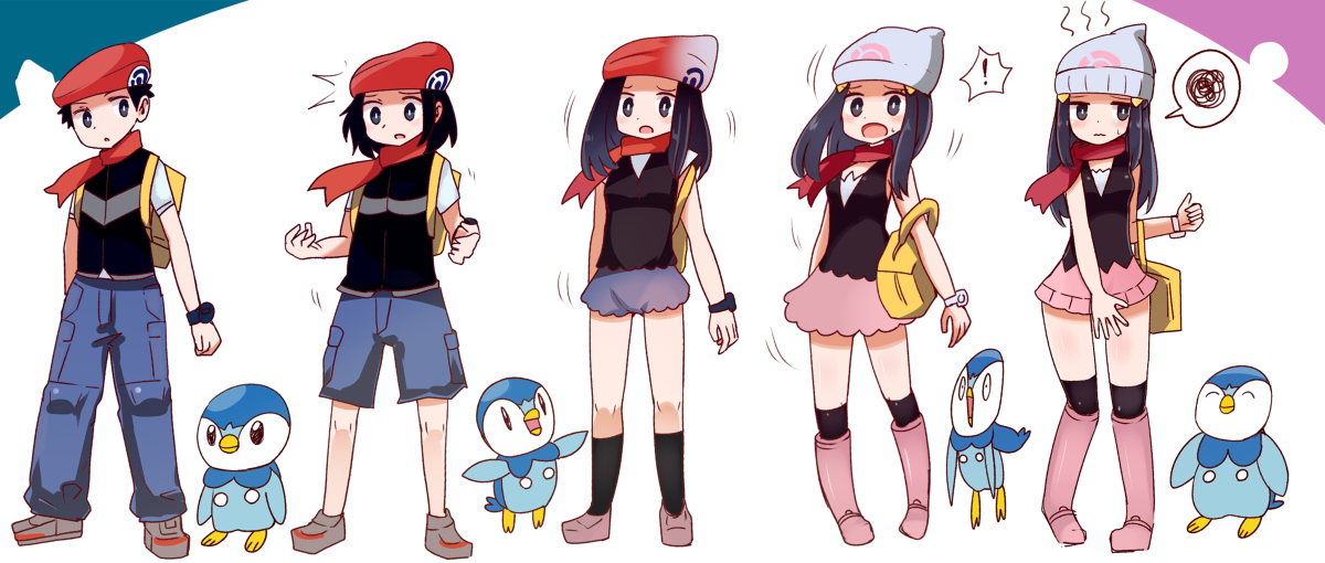 This is a pixiv picture whose title is ダイパ主人公♂→♀TSシークエンス.