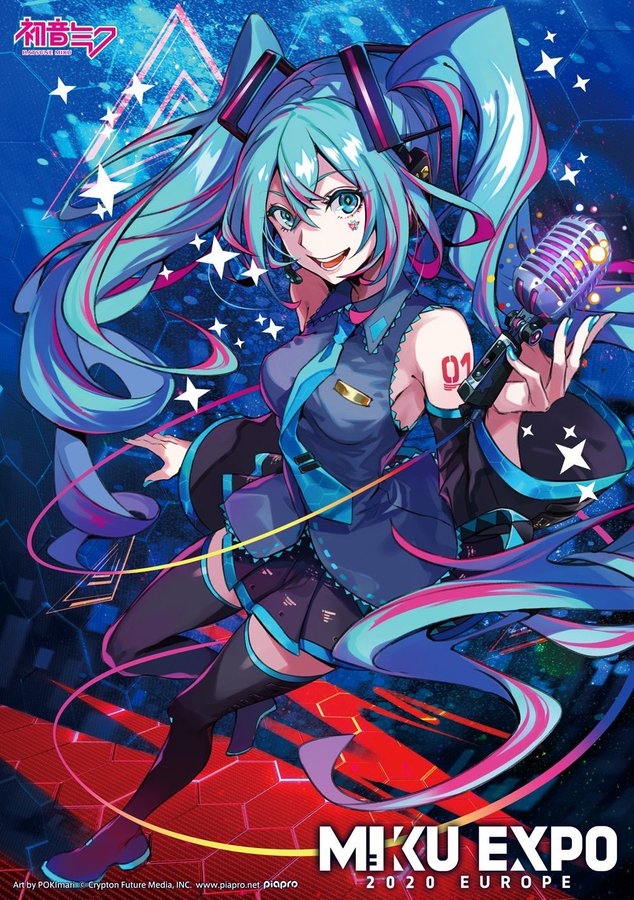 This is a pixiv picture whose title is 『MIKU EXPO 2020 EUROPE』メインビジュアル.