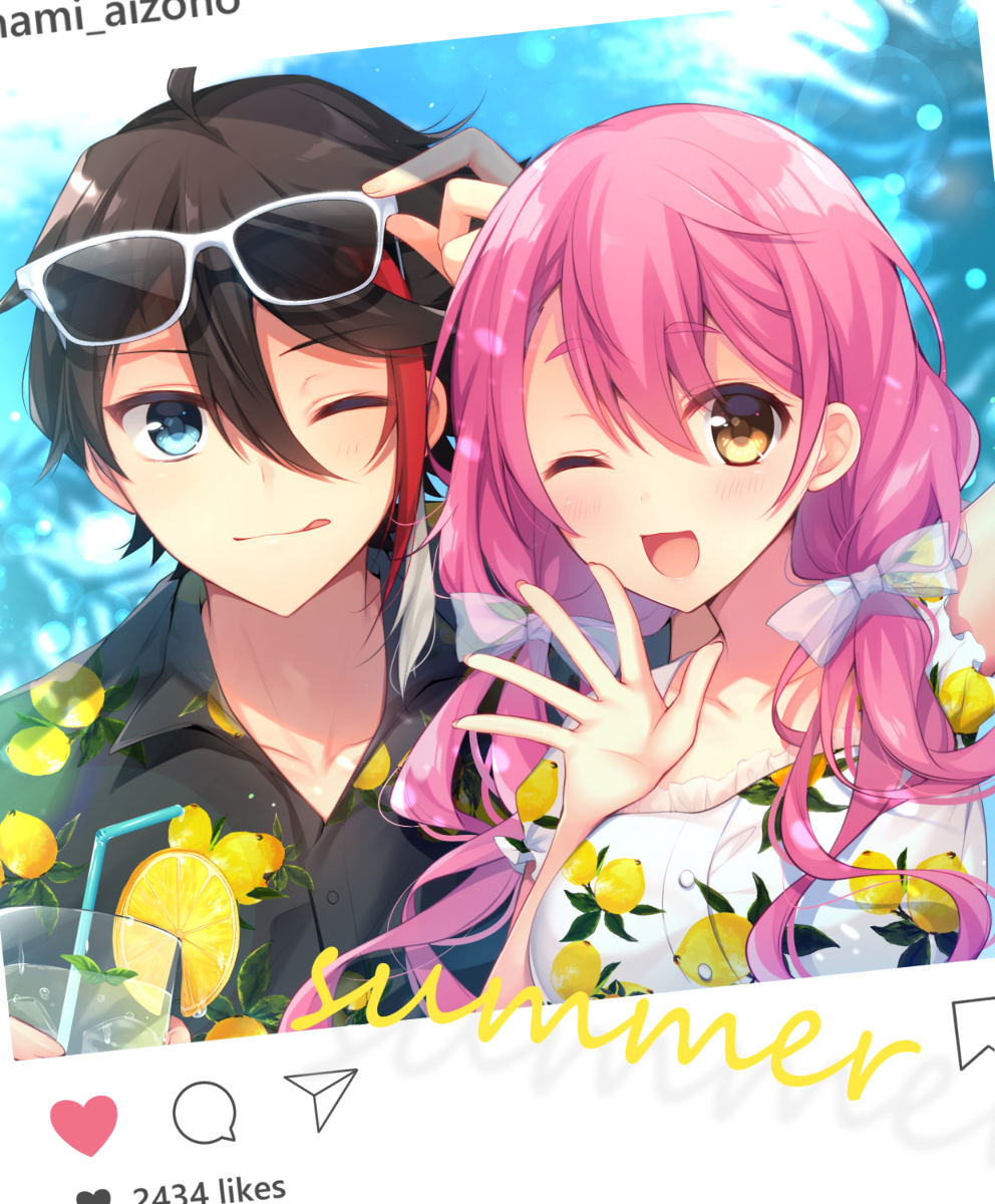 This is a pixiv picture whose title is summer.