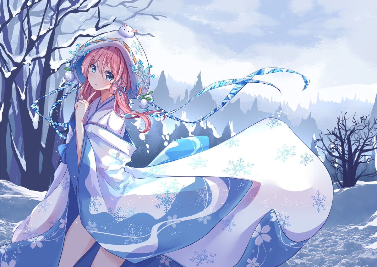 This is a pixiv picture whose title is 雪.