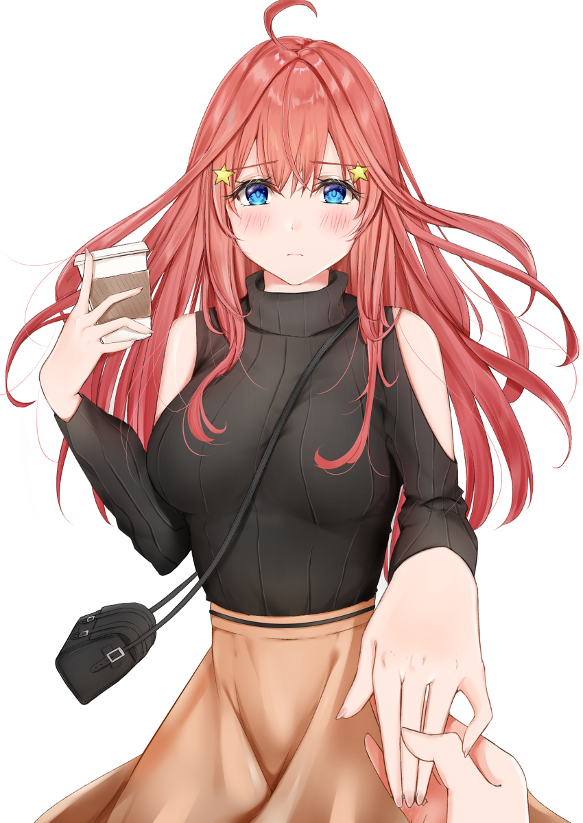 This is a pixiv picture whose title is 中野五月秋仕様ニット！.