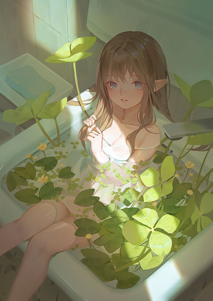 This is a pixiv picture whose title is bath.