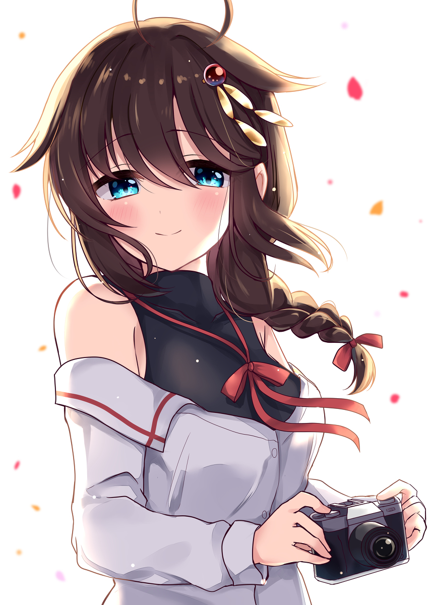 This is a pixiv picture whose title is 佐世保の時雨.