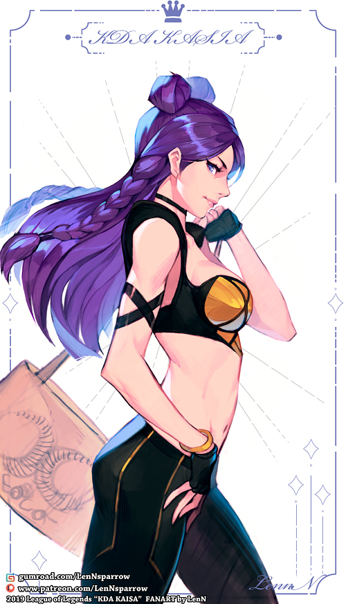 This is a pixiv picture whose title is LOL KDA KAISA 英雄联盟.