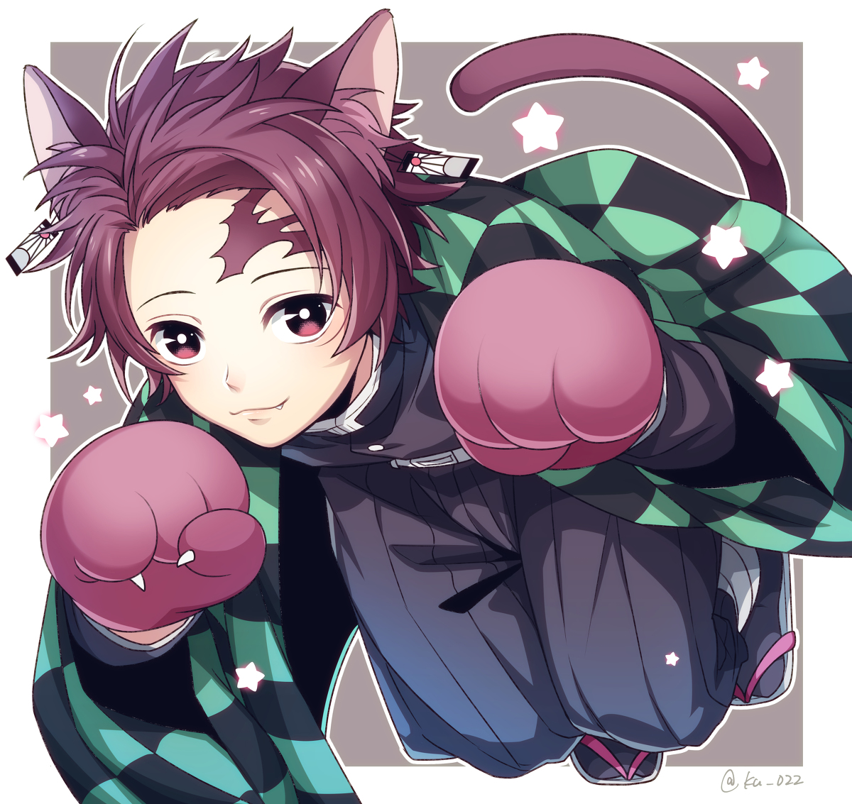 This is a pixiv picture whose title is 鬼滅LOG1.