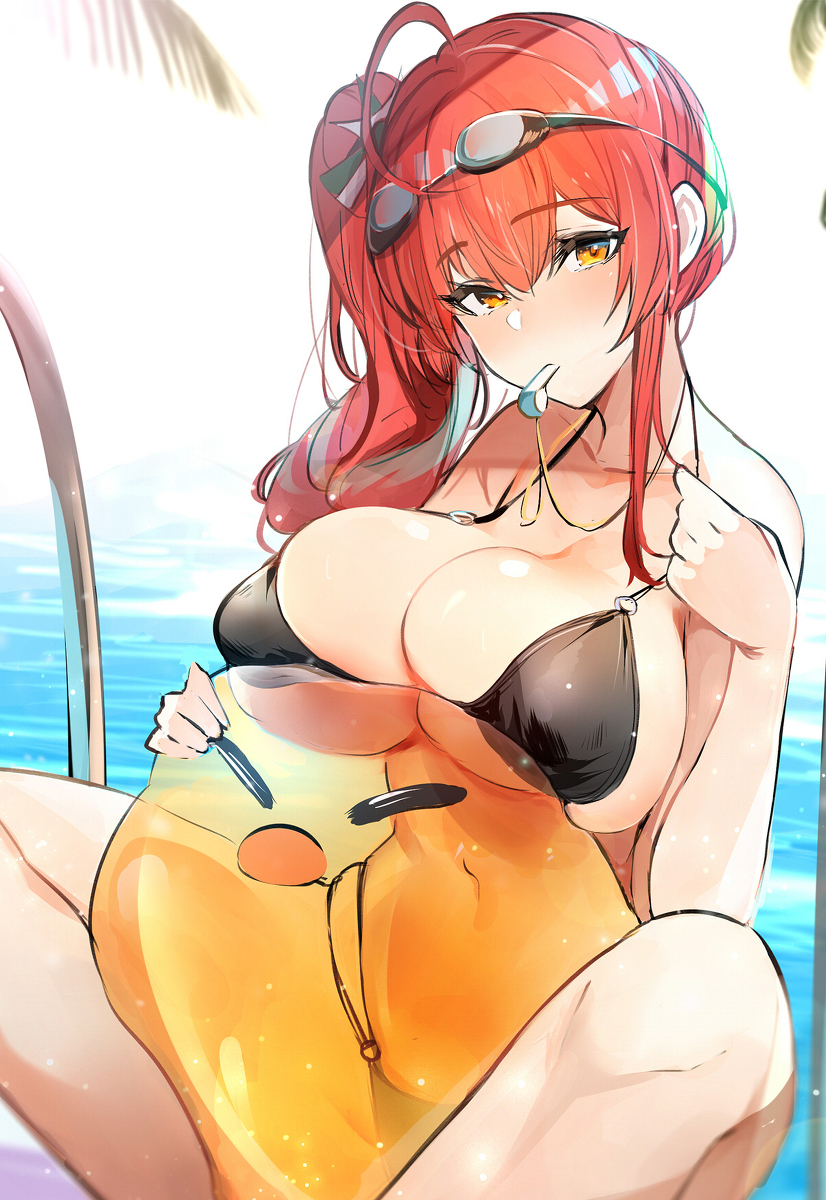 This is a pixiv picture whose title is ザラ水着.