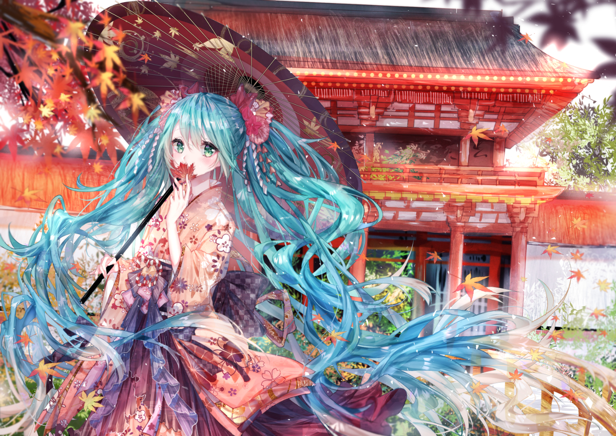 This is a pixiv picture whose title is 上賀茂神社.