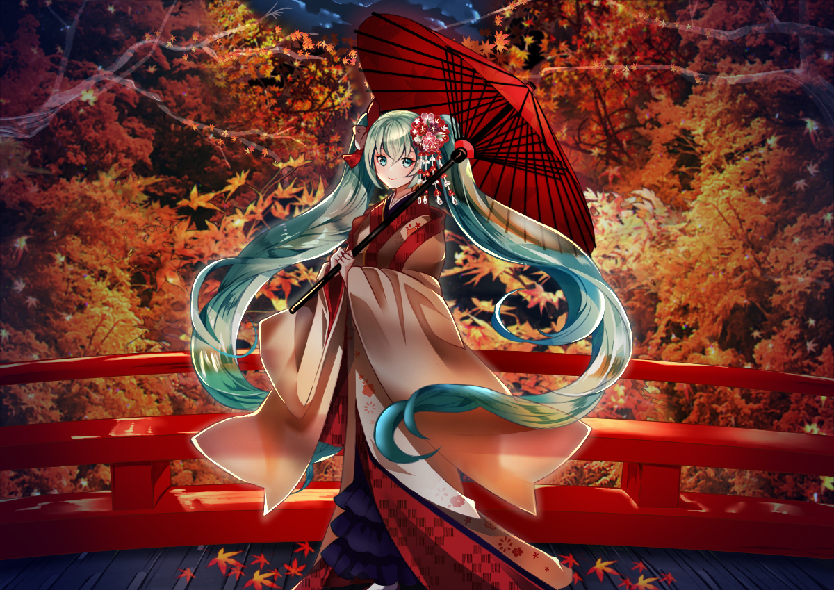 This is a pixiv picture whose title is 紅葉苑.