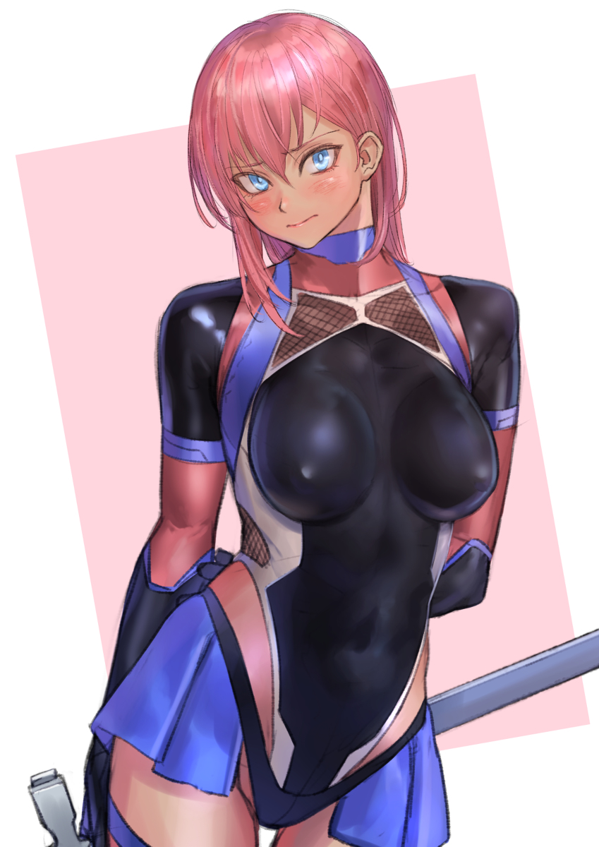 This is a pixiv picture whose title is 対魔剣士.