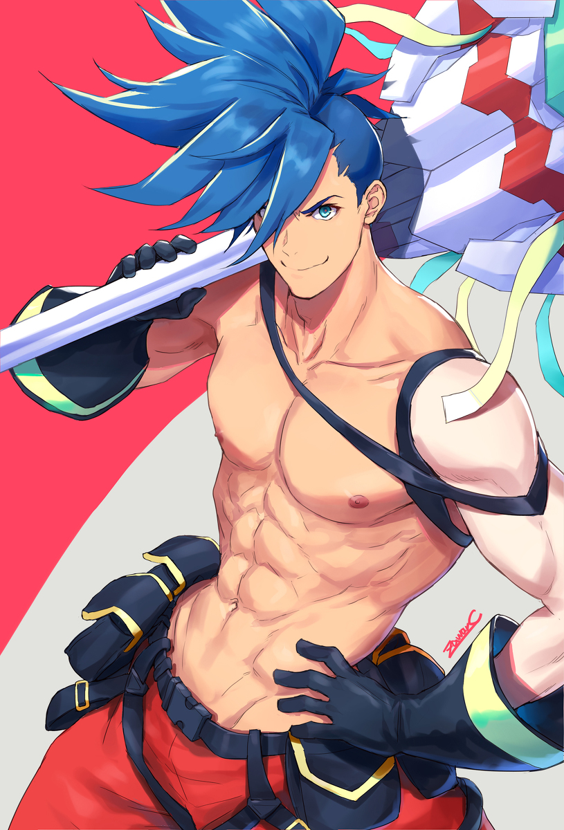 This is a pixiv picture whose title is ガロ練習.