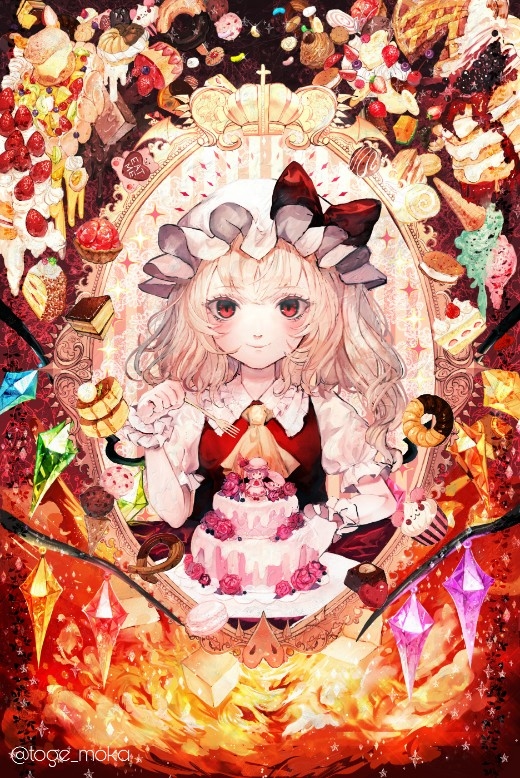 This is a pixiv picture whose title is フランドールのおかしな世界.