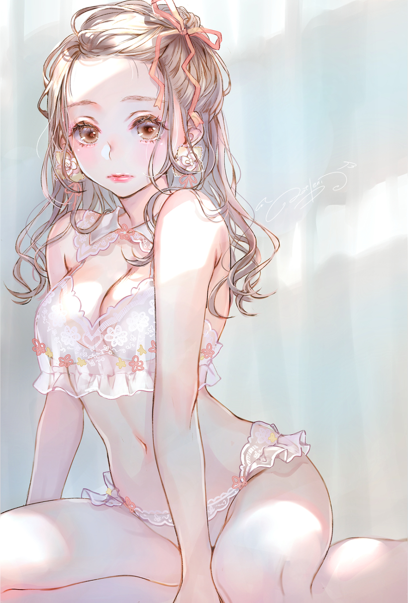 This is a pixiv picture whose title is lingerie..