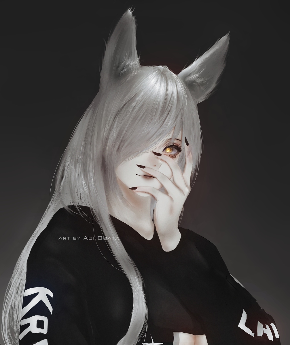 This is a pixiv picture whose title is Kitsune Kry.