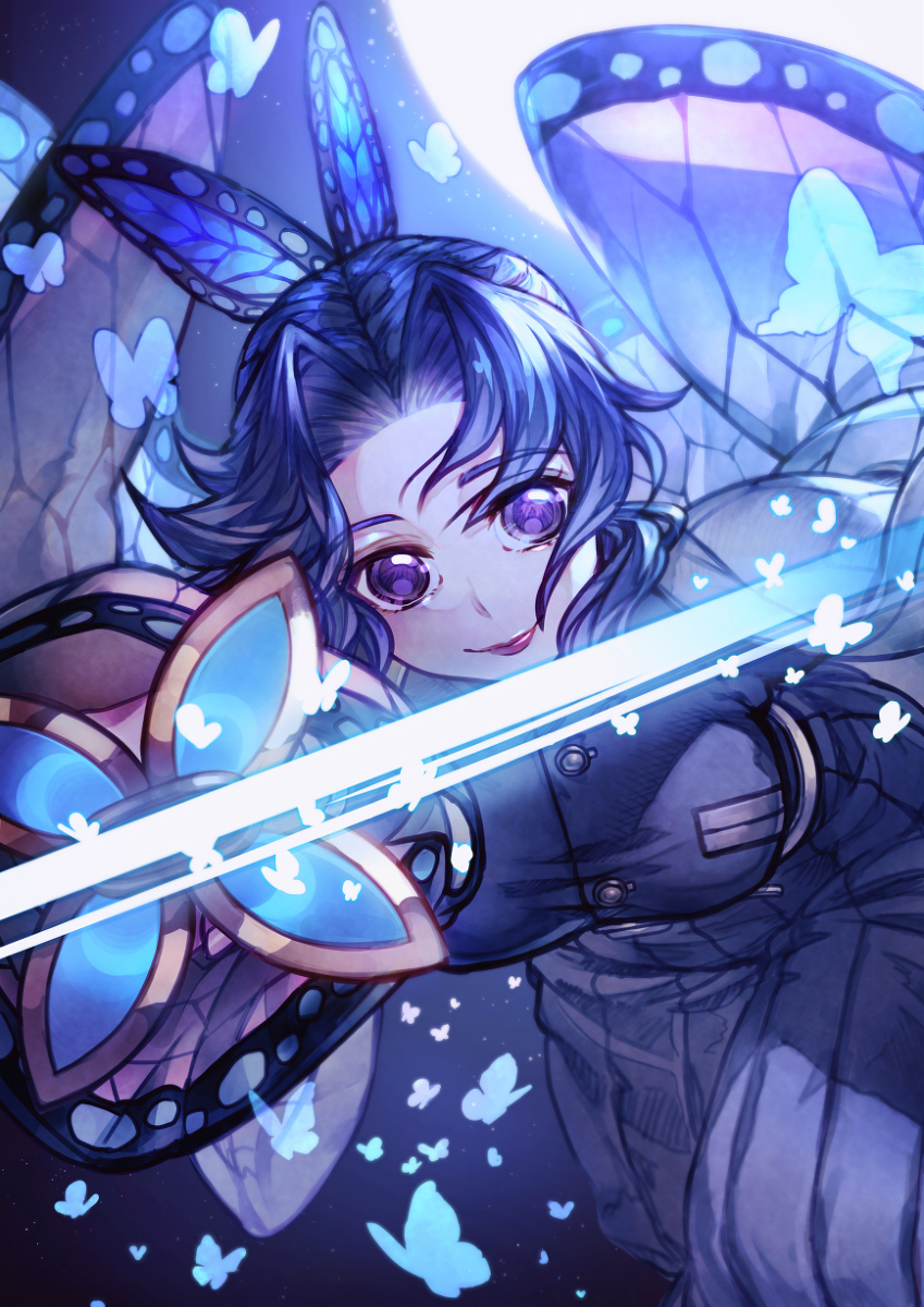 This is a pixiv picture whose title is 蝶のように舞い蜂のように刺す.