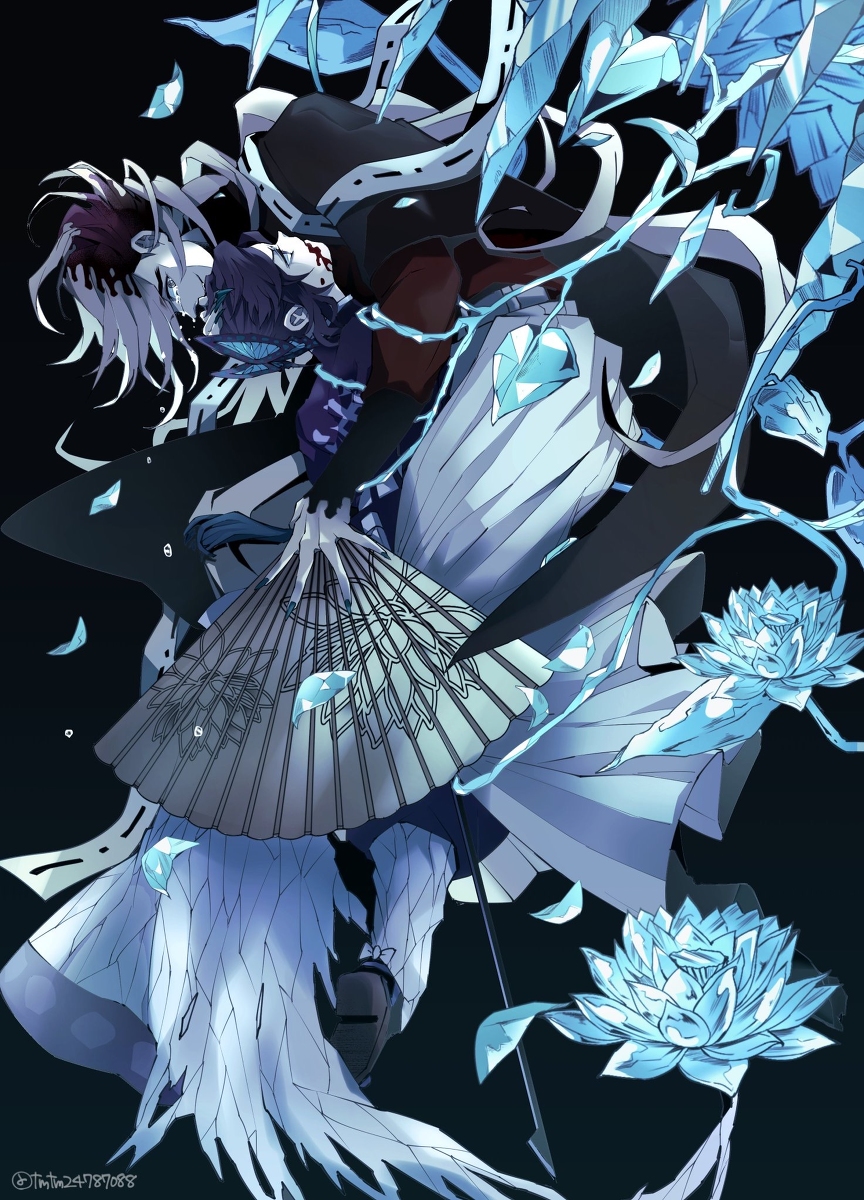 This is a pixiv picture whose title is 【鬼滅の刃】童磨さん詰め.