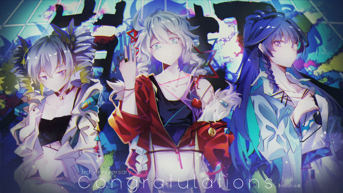 This is a pixiv picture whose title is 崩壊3rd 3rd anniversary.