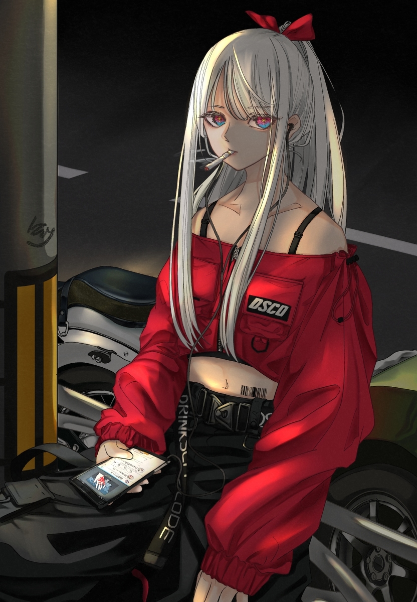 This is a pixiv picture whose title is DSCO OFF SHOULDER JUMPER.