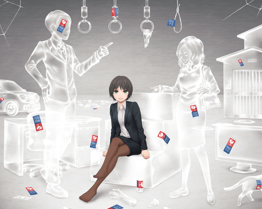This is a pixiv picture whose title is ガラスの従来.