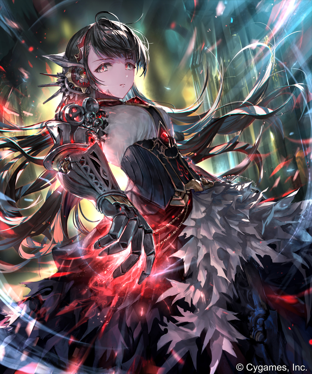 This is a pixiv picture whose title is リーダースキン付きカード「真紅の抗戦者・モノ」.
