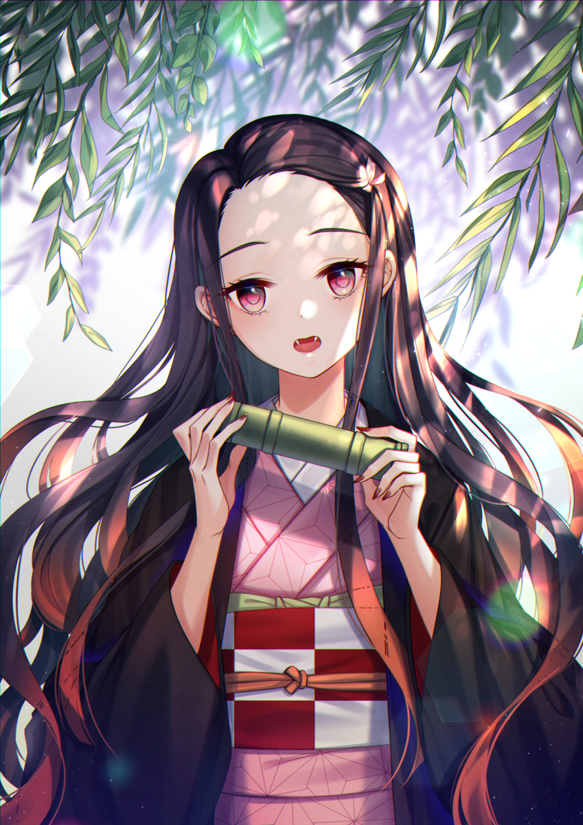 This is a pixiv picture whose title is 禰豆子.