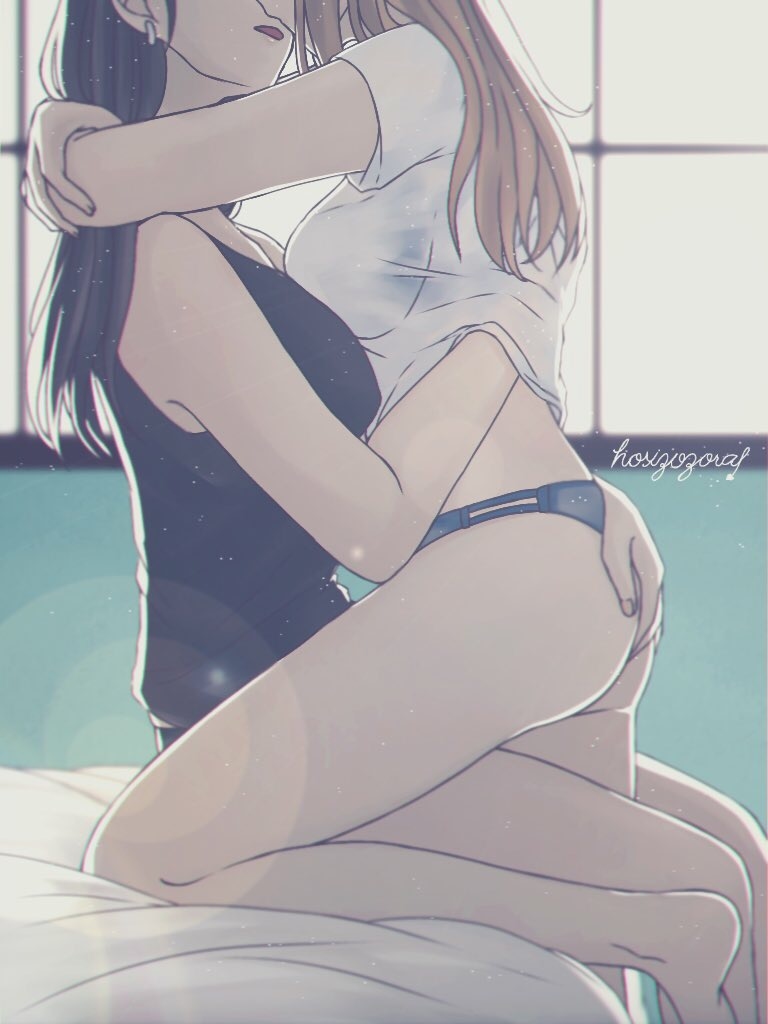 This is a pixiv picture whose title is 無題百合.