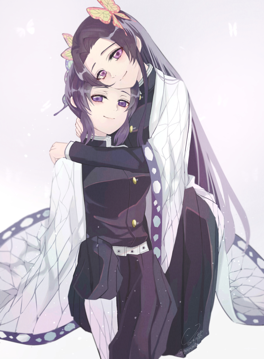 This is a pixiv picture whose title is 胡蝶の夢.