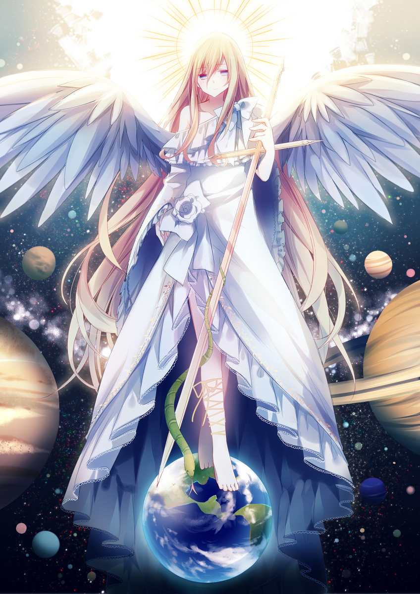 This is a pixiv picture whose title is 勝利と支配の天使.
