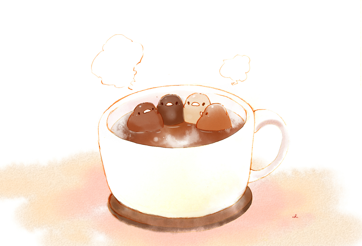 This is a pixiv picture whose title is チョコレートドリンク.