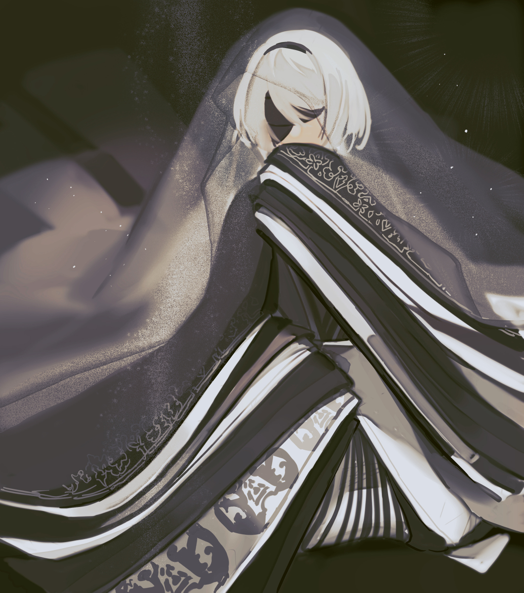 This is a pixiv picture whose title is 2b.