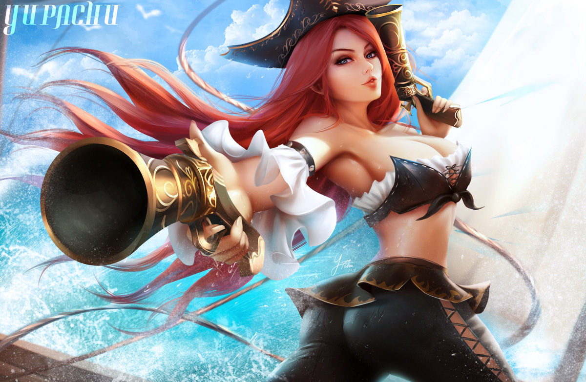 This is a pixiv picture whose title is Miss Fortune.