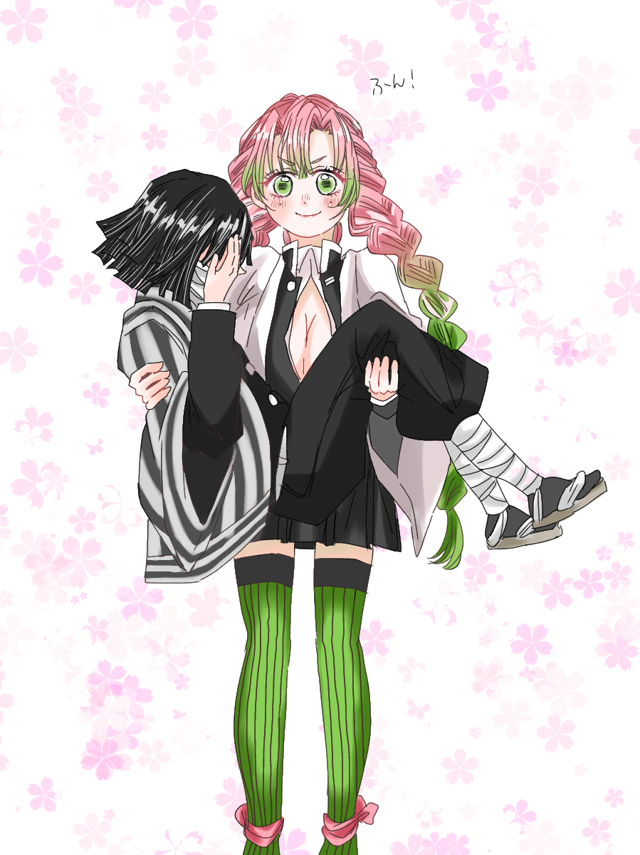 This is a pixiv picture whose title is 鬼滅ろぐ.