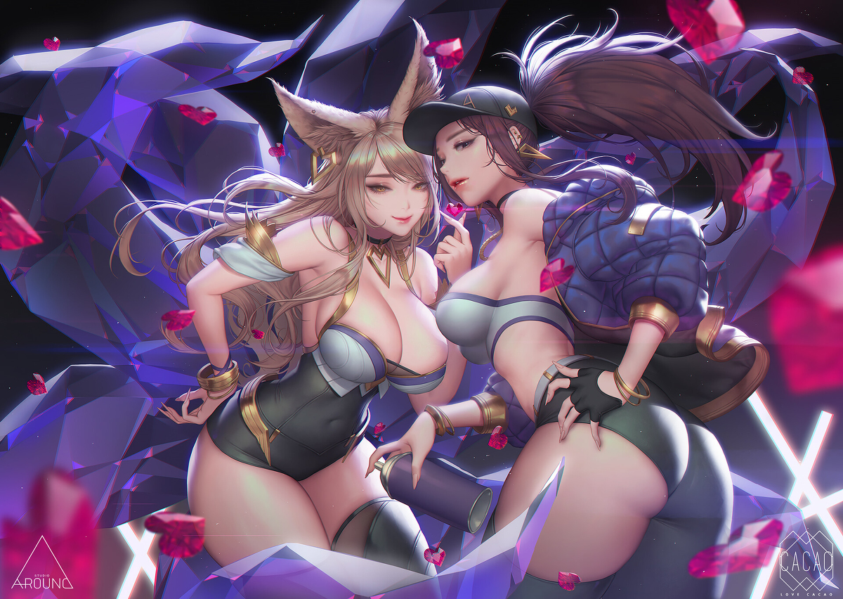 This is a pixiv picture whose title is 💎KDA💎.